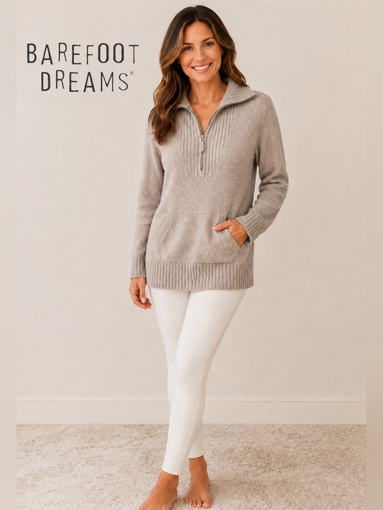 Barefoot Dreams Sweaters - Barefoot Dreams Cozychic Lite Half Zippered Tunic